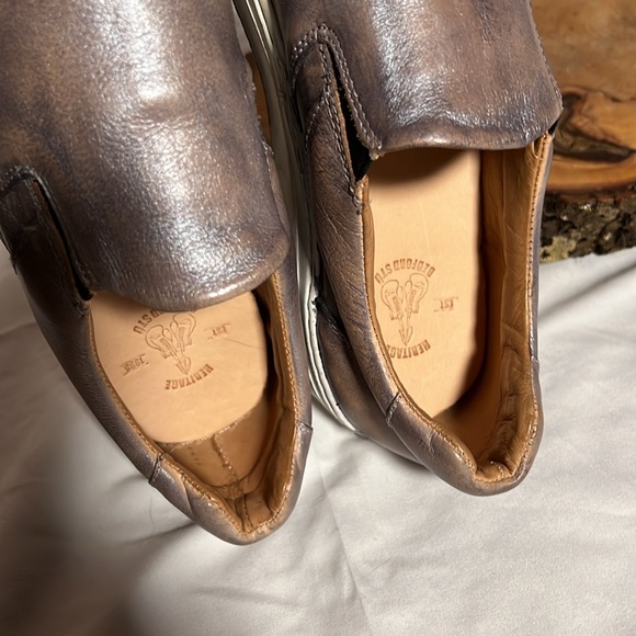 BED|STU Hermione Slip On Leather Grey Rustic Silver Metallic size 10 🥳Host Pick🥳 - Picture 6 of 16